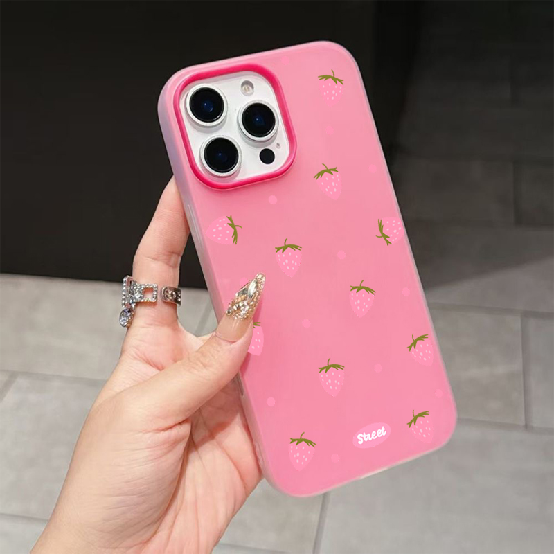 Sweet Pink Strawberry Pattern  - Xiaomi Redmi Note 14 评论和价格