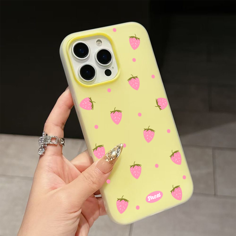 Sweet Pink Strawberry Pattern  - Xiaomi Redmi Note 14 评论和价格