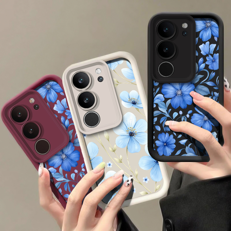 Blue Watercolor Floral Phone C - Vivo X200 评论和价格
