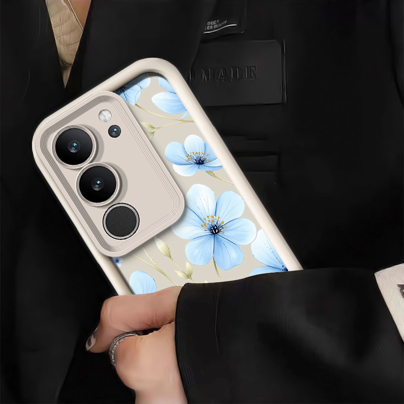 Blue Watercolor Floral Phone C - Vivo X200 评论和价格