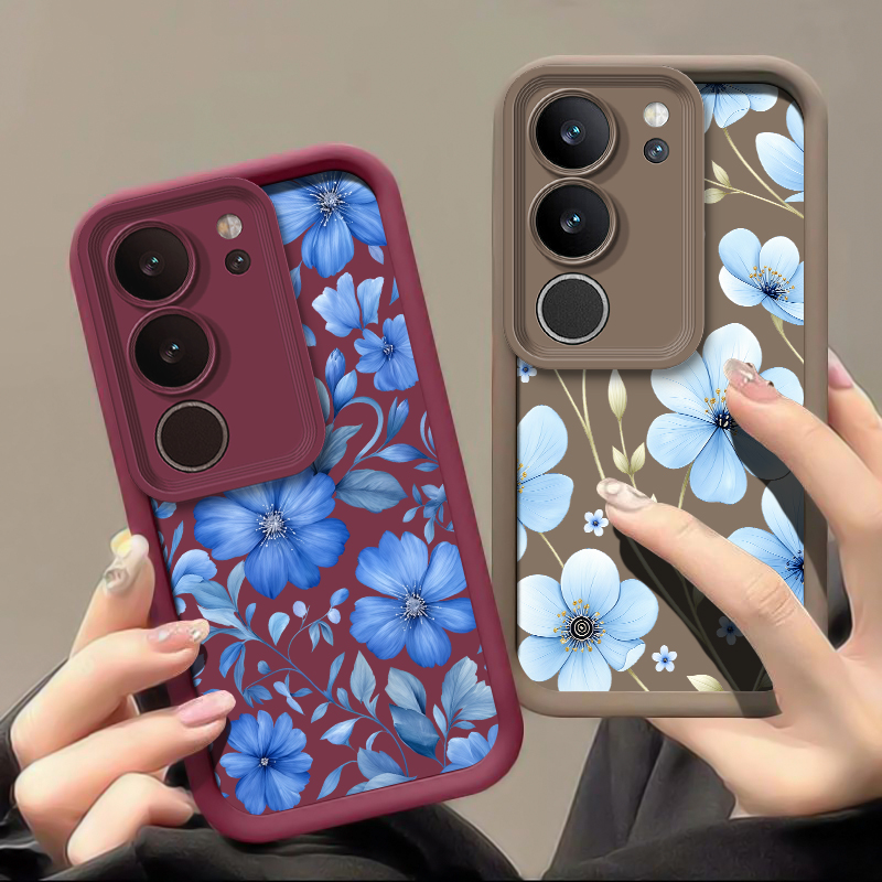 Blue Watercolor Floral Phone C - Vivo X200 评论和价格