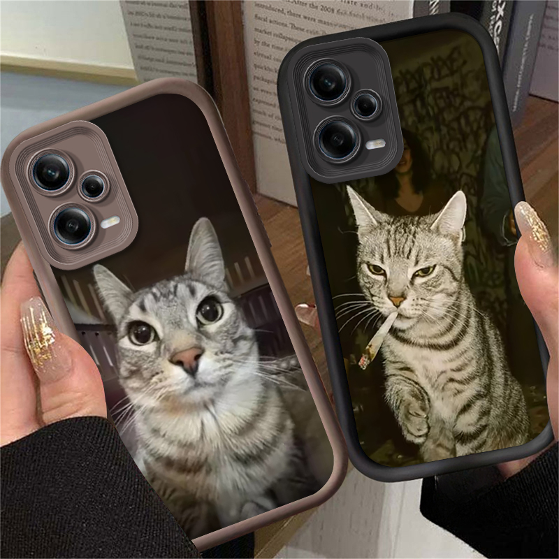 Trendy Cat Smoking Phone Case  - Xiaomi Redmi Note 14 评论和价格