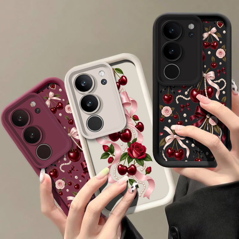 Cartoon Cherry Bow Pattern Pho - Vivo X200 评论和价格
