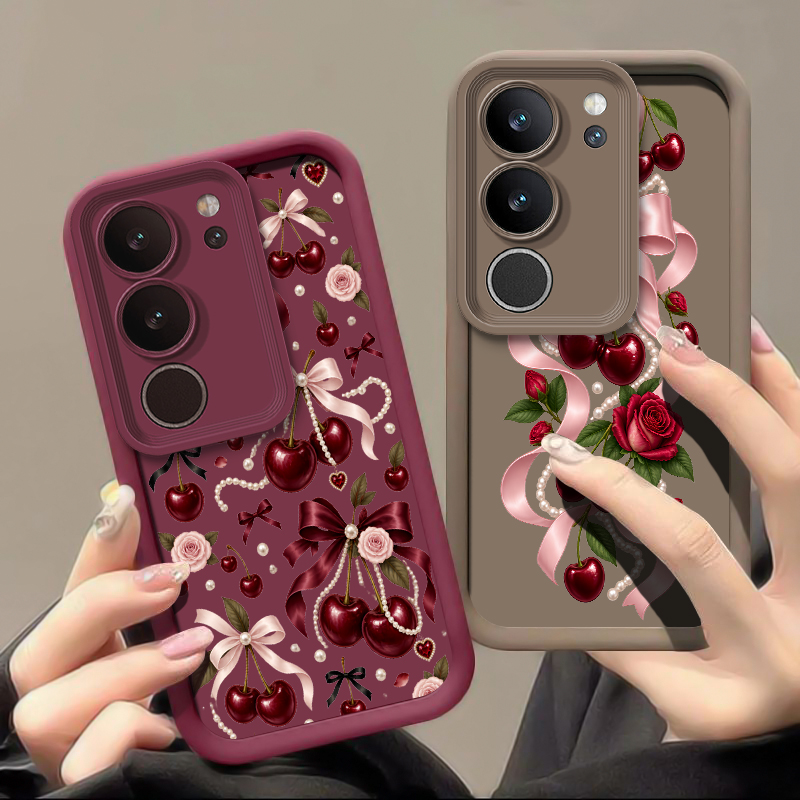 Cartoon Cherry Bow Pattern Pho - Vivo X200 评论和价格